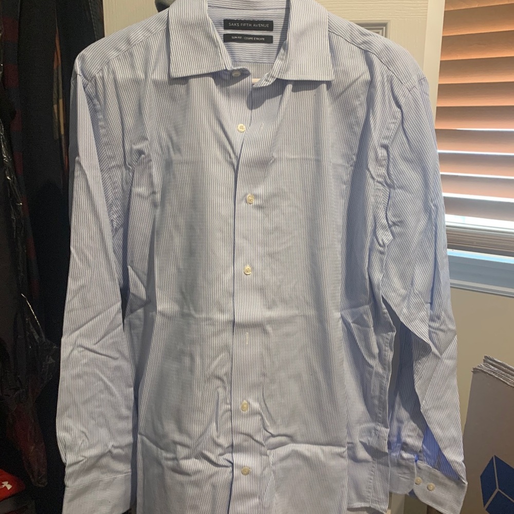 *EVERYTHING MUST GO* Saks Fifth dress shirt 16 1/2